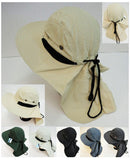 Bulk Bucket Hats with Neck Cloak - Assorted
