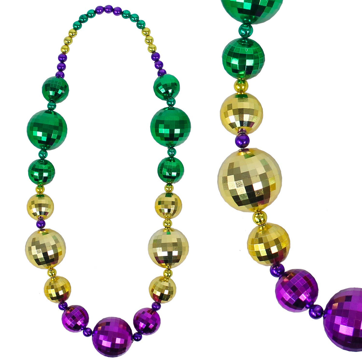 Jumbo Bead Purple Green Gold Globes In Bulk