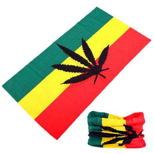 Buy REGGAE POT LEAF MULTI FUNCTION SEAMLESS BANDANA WRAP ( sold by the piece or 10 PACK)Bulk Price