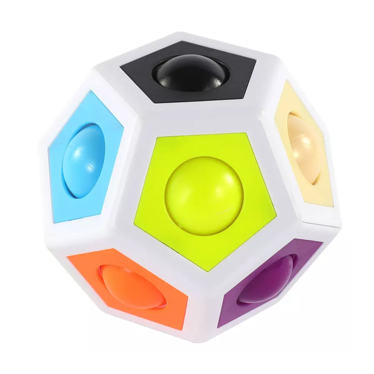 Magic Polygon Puzzle Polyhedron Rainbow Ball Toys - A Fun and Engaging Way to Improve Cognitive Skills and Hand-Eye Coordination