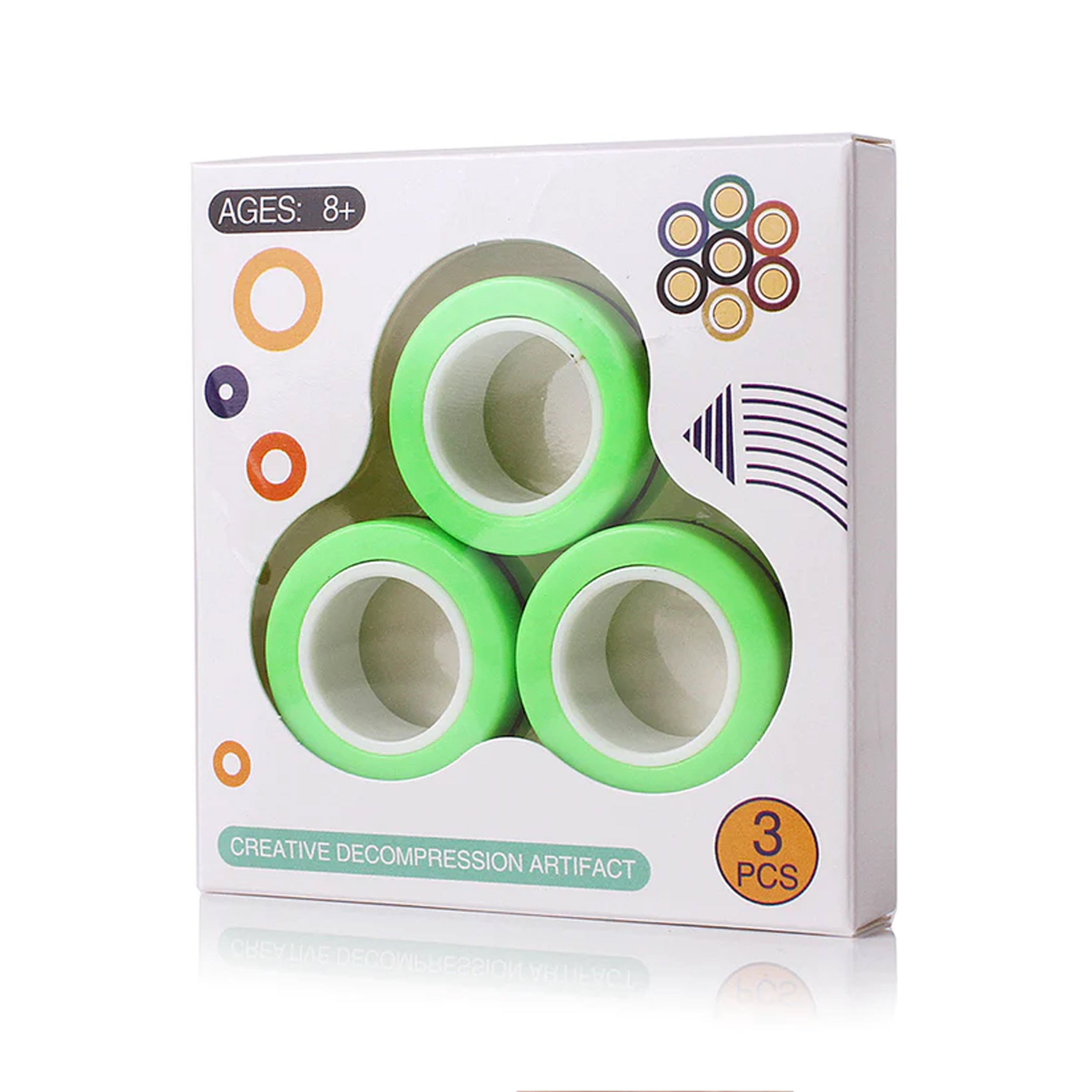 Magnetic Finger Rings Fidget Toys Roller Rings for Adult Stress Relief ...
