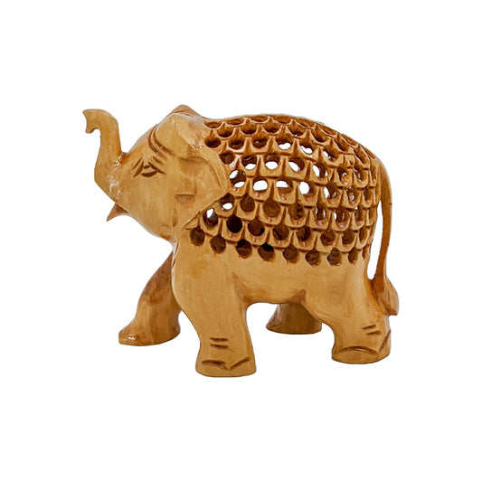 Handmade Jali Carved Elephant