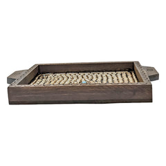 Wooden Stone Square Tray