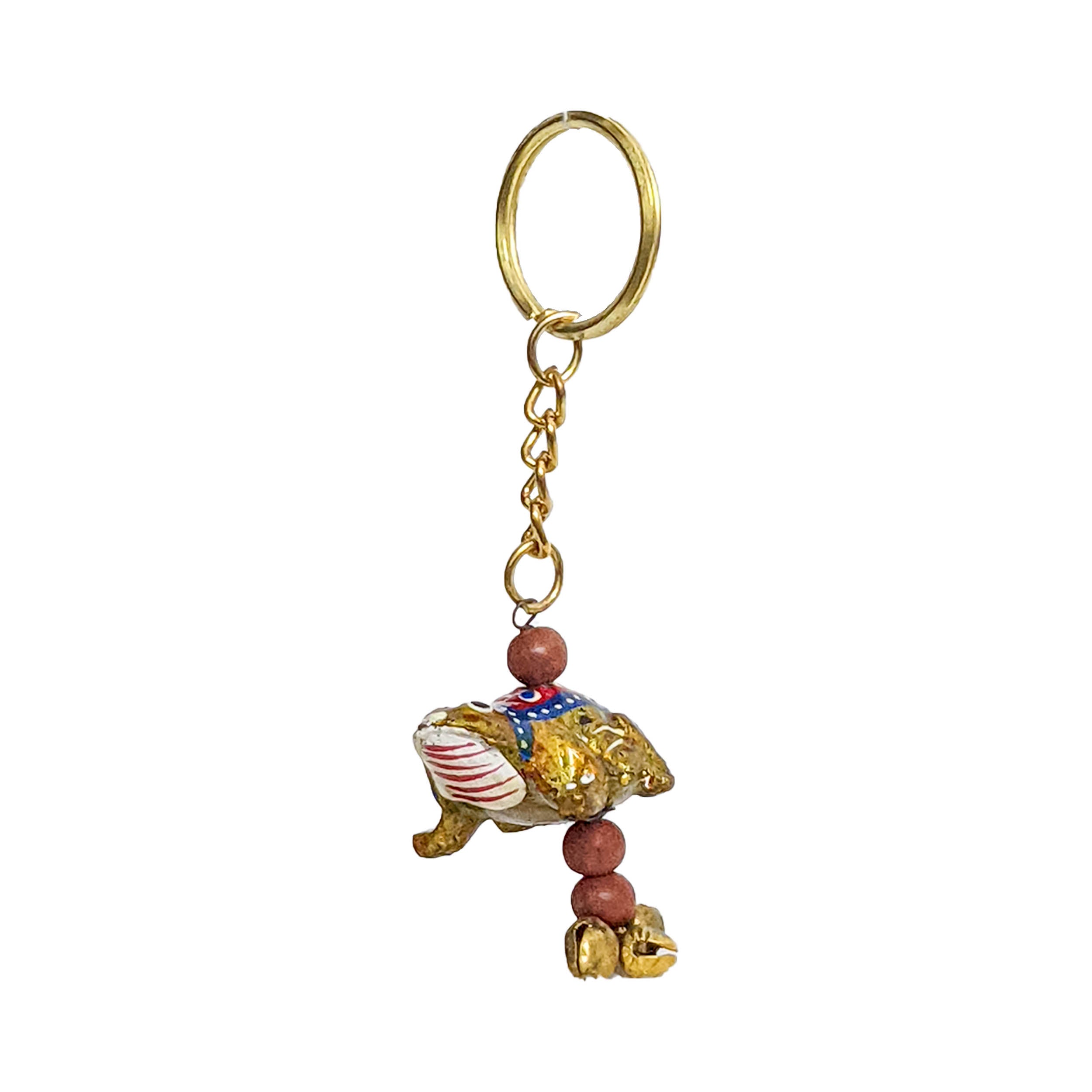 Meena Animal Mix Handmade keychain ,Handcrafted Key Holder (1inch)