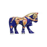 Hand Painted Blue Color Horse Statue