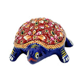 Handmade Meena Turtle Sculpture