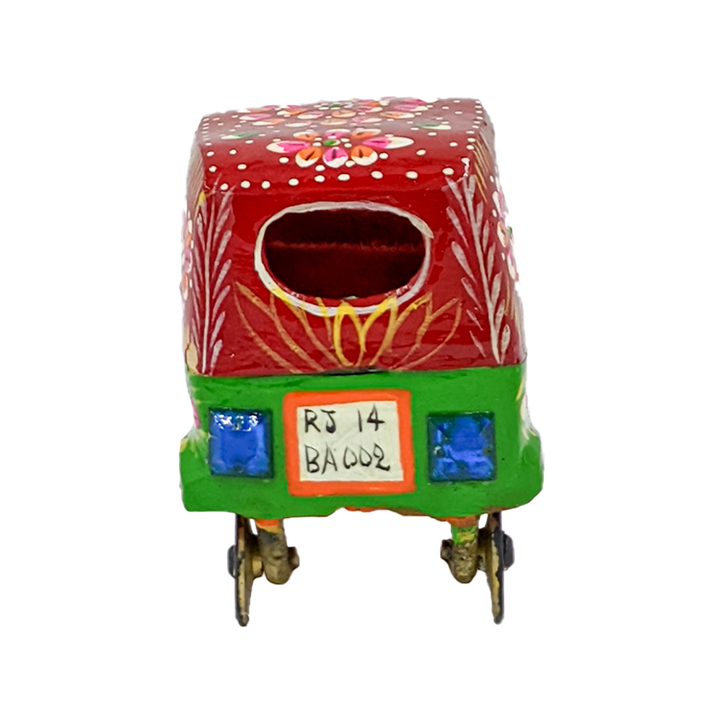 Metal Antique Auto Rickshaw Model Tin Home Décor Decoration Ornaments Handmade Handcrafted Vehicle Toys