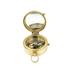 Magnetic Compass Pocket CompassFor Camping Compass Military Army Hiking Outdoor Brass Flat Compass Direction Finder Pocket Compass