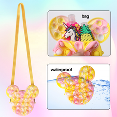 mouse head pop it fidget handbags Features