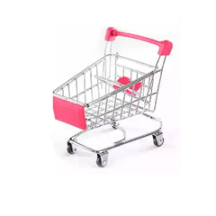 Mini Grocery Shopping Cart Storage Toy - Assorted Colors - Fun and Educational