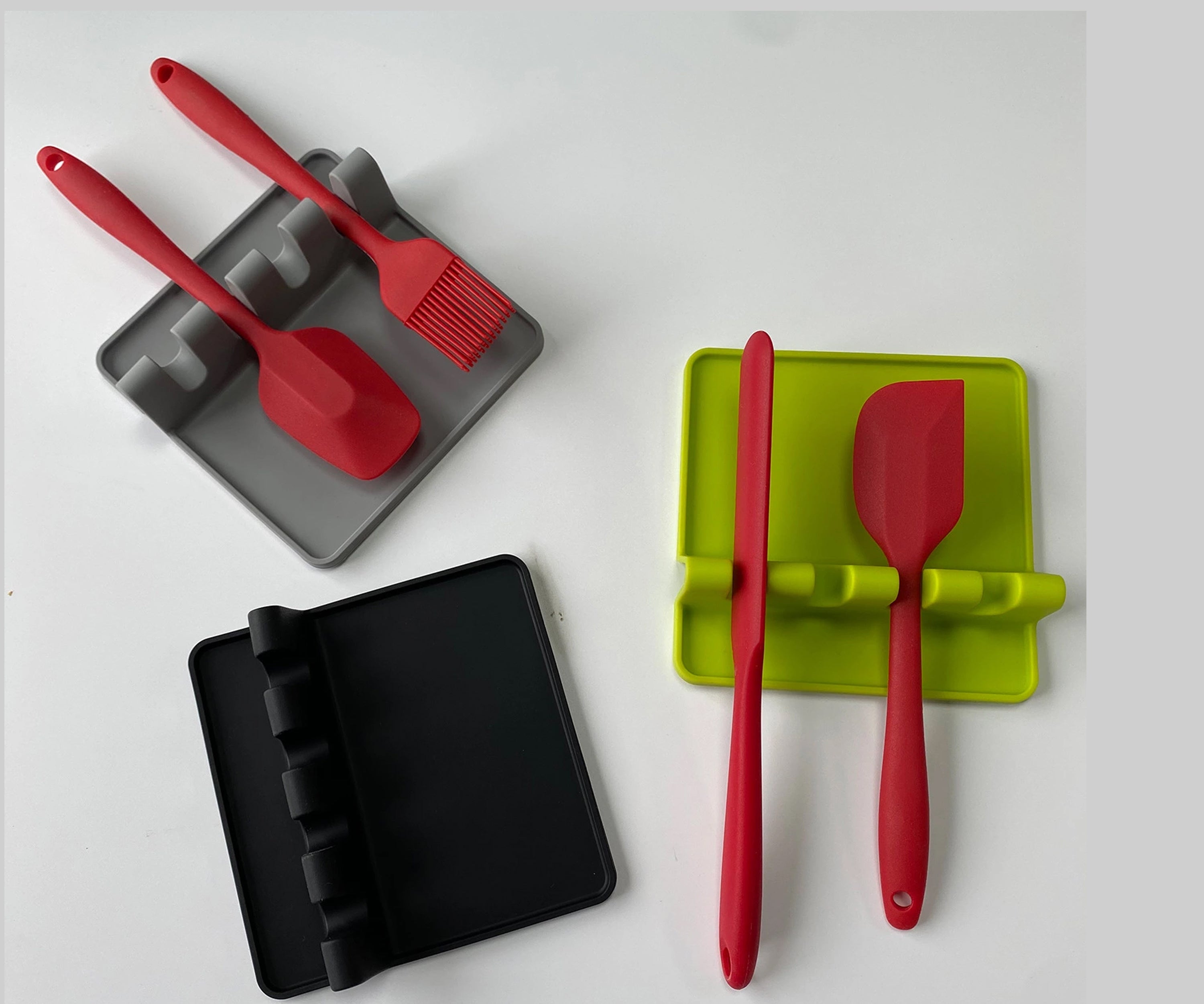 Spoon Rests Utensil Holder With Spoon Rack Assorted Color