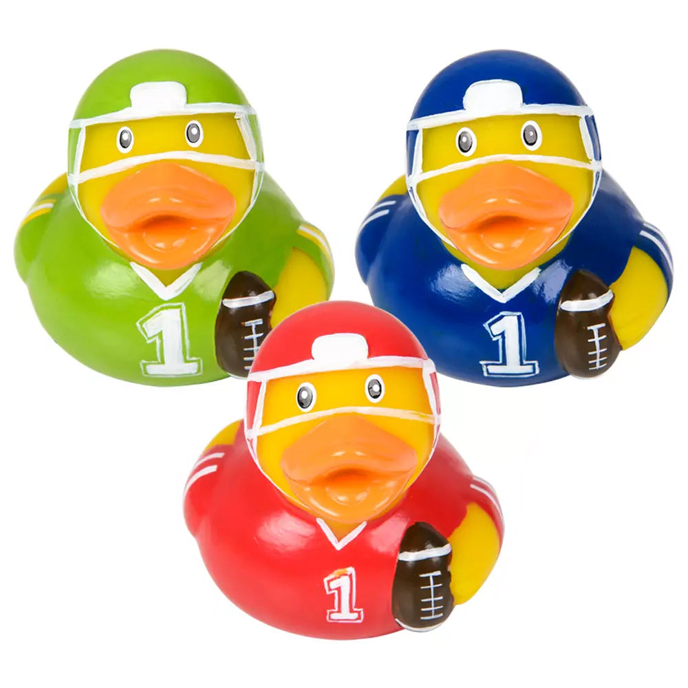 Football Rubber Duckies For Kids In Bulk- Assorted