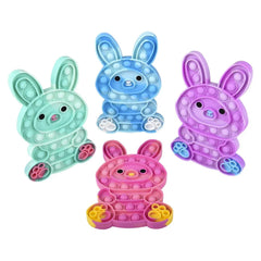 Bunny Marbleized Bubble Popper For Kids In Bulk- Assorted