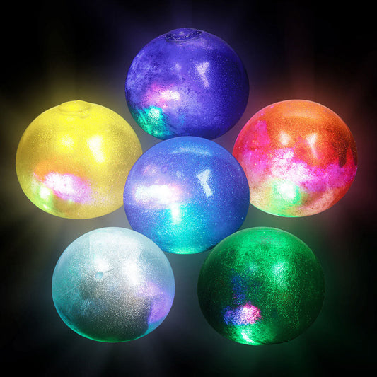 Light Up Galaxy Squeeze Ball (1 Dozen=$15.50)