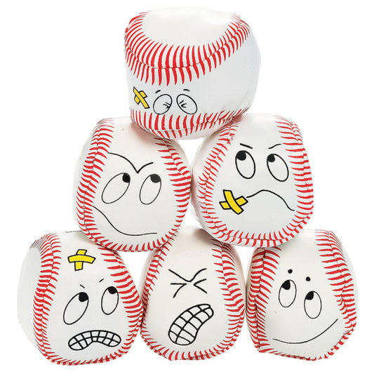 Kick Baseballs With Faces For Kids In Bulk