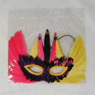 Wholesale FEATHER PARTY MASK MARDI GRAS MASQUERADE  (Sold by the PIECE OR dozen) * CLOSEOUT * NOW .50 CENTS EA BY THE DOZEN