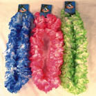 Wholesale LARGE FLUFFLY FLOWER HAWAIIAN LEI'S (Sold by the dozen) -* CLOSEOUT NOW ONLY 75 CENT EA