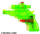 Wholesale WATER PISTOL 4 IN SQUIRT GUN WITH SCOPE (Sold by the dozen) *- CLOSEOUT NOW ONLY 25 CENTS EA