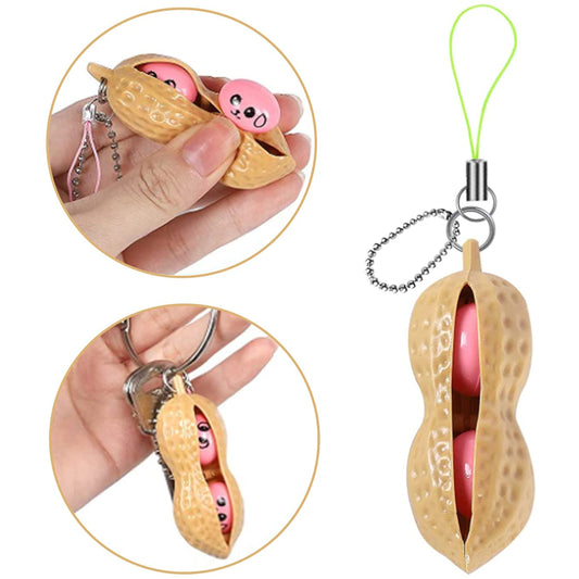 Keep Your Fidgeting Under Control with the Peanut Fidget Keyring Toy
