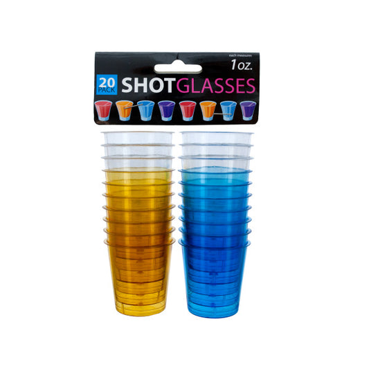 1 oz. Clear Plastic Shot Glasses MOQ-24Pcs, 2.22$/Pc