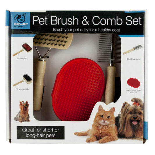 Pet Brush Comb Grooming Set