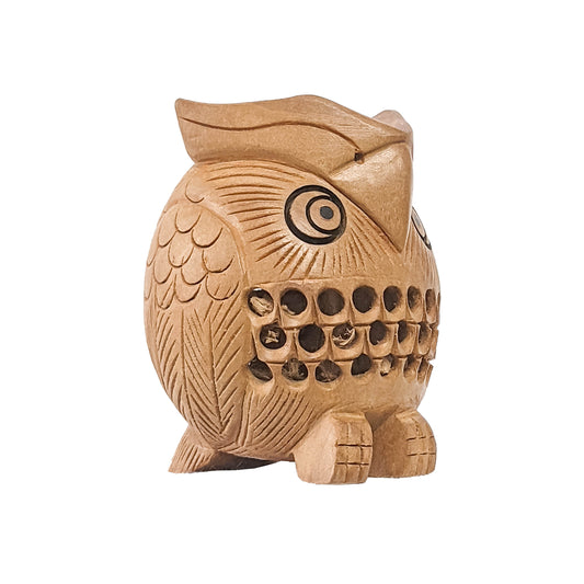 Add a Unique Touch to Your Home Decor with Handcrafted Wooden Sphere Owl
