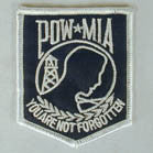 Wholesale POW MIA  NOT FORGETTEN 3 INCH PATCH (Sold by the piece or dozen ) CLOSEOUT AS LOW AS 75 CENTS EA