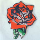 Buy ROSE 4 INCH EMBROIDERED PATCH -* CLOSEOUT NOW AS LOW AS 75 CENTS EABulk Price