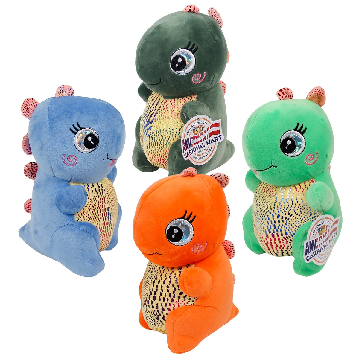 Plush Baby Dinosaur 9" For Kids In Bulk- Assorted