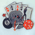 Wholesale SKULL CARD PATCH (Sold by the piece)