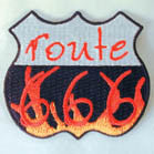Wholesale ROUTE 666 --/ 4 inch PATCH (Sold by the piece OR dozen ) -* CLOSEOUT AS LOW AS .75 CENTS EA
