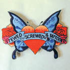 Buy HEART TATTOOED 4 INCH PATCH -* CLOSEOUT AS LOW AS .75 CENTS EABulk Price