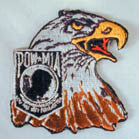 Wholesale EAGLE POW MIA 4 INCH PATCH ( Sold by the piece or dozen ) *- CLOSEOUT AS LOW AS 75 CENTS EA