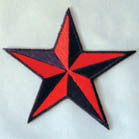 Wholesale BIKER STAR 3 INCH PATCH ( Sold by the piece or dozen ) *- CLOSEOUT AS LOW AS $1 EA