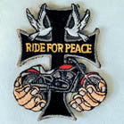 Buy RIDE FOR PEACE 4 INCH PATCH ( Sold by the piece or dozen *- CLOSEOUT AS LOW AS $1 EABulk Price