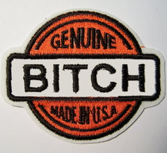 Buy GENUINE BITCH 3 1/2 INCH EMBROIDERED PATCHBulk Price