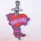 Wholesale BAD GIRL DAGGER PATCH (Sold by the piece)