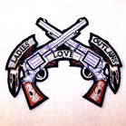 Buy LADIES LOVE OUTLAWS 4 INCH PATCH -* CLOSEOUT AS LOW AS .75 CENTS EABulk Price