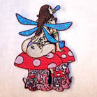 Buy FAIRY ON SHROOMS 4 INCH PATCH -* CLOSEOUT AS LOW AS $1 EABulk Price