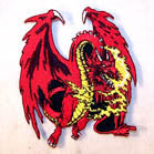 Wholesale RED DRAGON 4 INCH PATCH (Sold by the piece or dozen ) -* CLOSEOUT AS LOW AS $1 EA