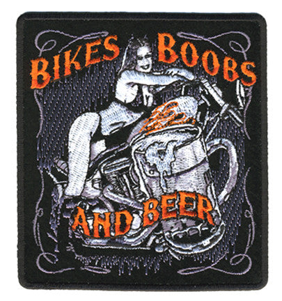 Wholesale BIKES BOOBS & BEER PATCH (Sold by the piece)