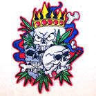 Buy KING POT SKULLS 4 INCH PATCH CLOSEOUT AS LOW AS .75 CENTS EABulk Price