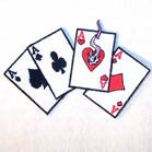 Buy PLAYING ACE CARDS 4 INCH PATCH CLOSEOUT AS LOW AS 75 CENTS EABulk Price