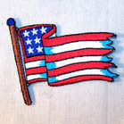 Buy FLYING USA FLAG 3 INCH PATCH -* CLOSEOUT AS LOW AS .75 CENTS EABulk Price