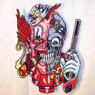 Wholesale CLOWN SKULL 4 INCH PATCH (Sold by the piece or dozen ) -* CLOSEOUT AS LOW AS 75 CENTS EA