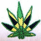 Wholesale REGGAE POT LEAF 3 INCH PATCH (Sold by the piece or dozen ) -* CLOSEOUT AS LOW AS 75 CENTS EA