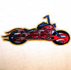 Buy FLAMING BIKE 4 INCH PATCH CLOSEOUT AS LOW AS 75 CENTS EABulk Price