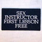 Wholesale SEX INSTRUCTOR 4 INCH PATCH   ( Sold by the piece or dozen ) *- CLOSEOUT AS LOW AS 75 CENTS EA