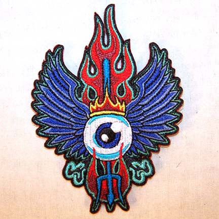 Wholesale EYE SWORD WINGS 4 INCH PATCH (Sold by the piece or dozen ) -* CLOSEOUT AS LOW AS 75 CENTS EA