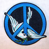 Wholesale DOVE PEACE 3 INCH PATCH (Sold by the piece or dozen ) -* CLOSEOUT AS LOW AS 75 CENTS EA